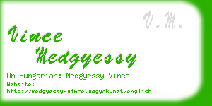 vince medgyessy business card